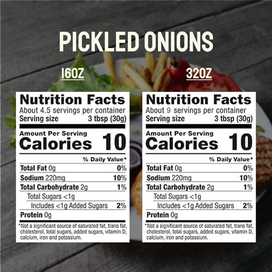 Foster's Pickled Products - Wholesale Pickled Vegetables - Foster's Pickled Onions - 16oz (6 pack)2