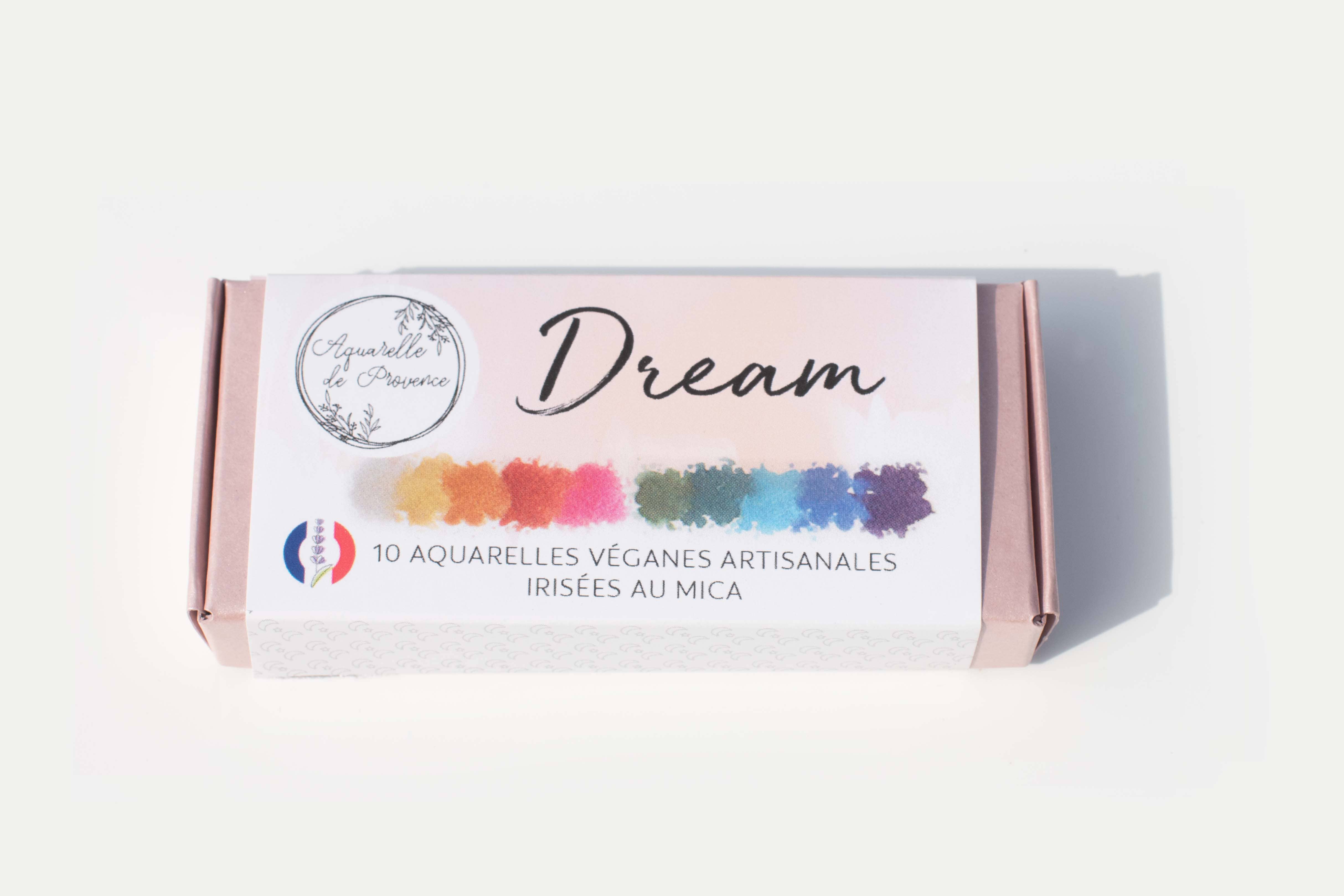 Aquarelle de Provence - Wholesale Watercolor Paint - 'DREAM' PALETTE - 10 extra-fine metallic watercolors1