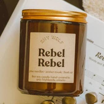 Rebel Rebel for wholesale by Shy Wolf Candles