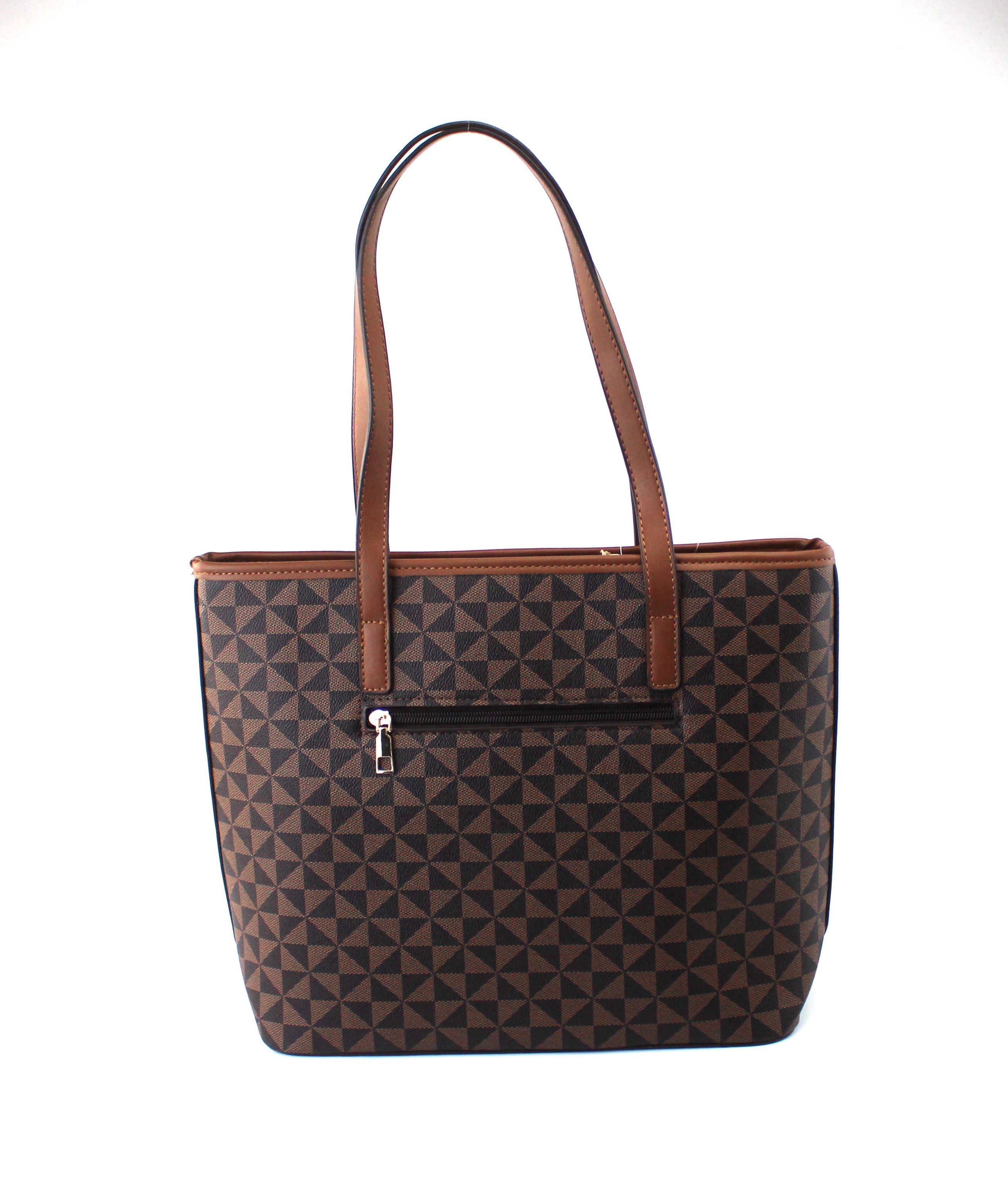 AR New York - Vendita all'ingrosso Borsa tote - Donna - 7873 - Borsa a tracolla alla moda con motivo geomatrico2