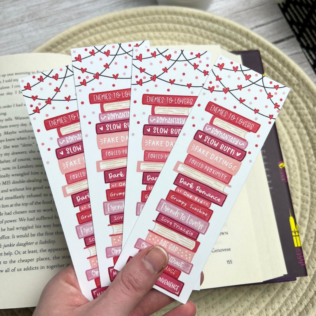 Mav & Molly Designs - Wholesale Bookmark - Romance Book Troupes Bookmark1