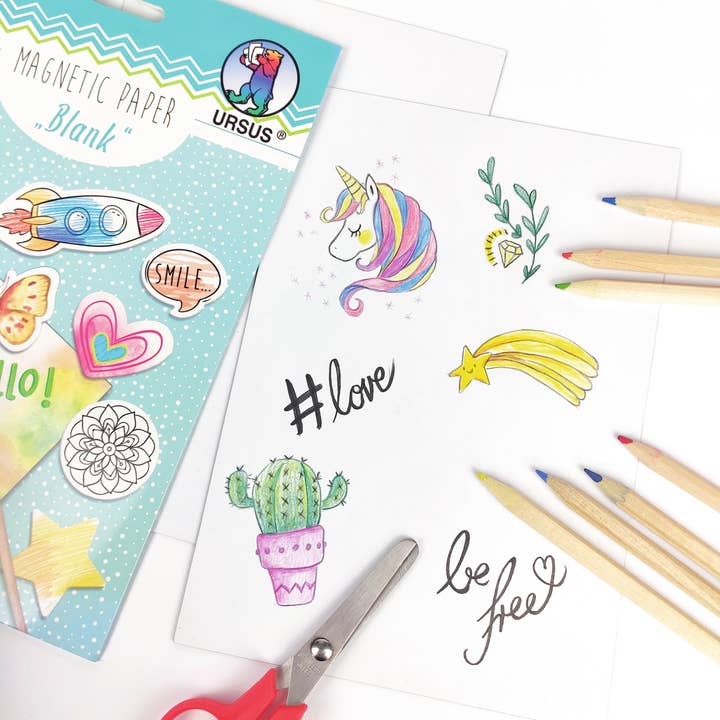 URSUS® / Buntpapierfabrik Ludwig Bähr GmbH & Co. KG - Wholesale Craft supplies - Magnetic paper “blank”, DIN A57