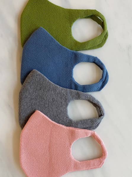 Certified Organic Cotton Face Mask (Non-Toxic Color Thread) for wholesale by Tabbisocks