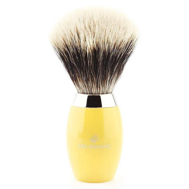 Super Silvertip grävling Rakborste - Gul för wholesale av Jag Shaving