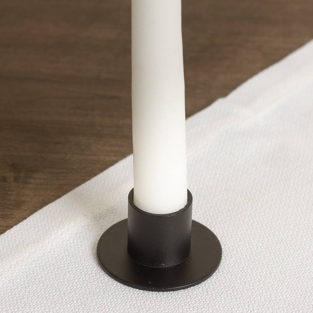Factory Direct Craft - Wholesale Candle Holder - Black Metal Taper Candle Holder - Select Base Shape9