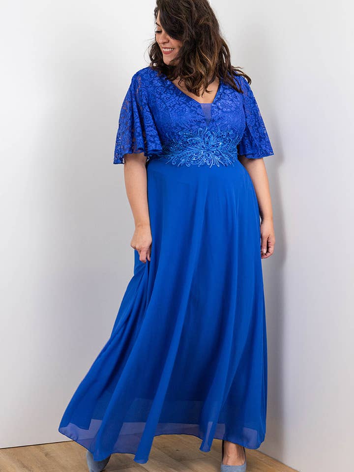 Plus size evening dress - 80658 for wholesale by Marie June