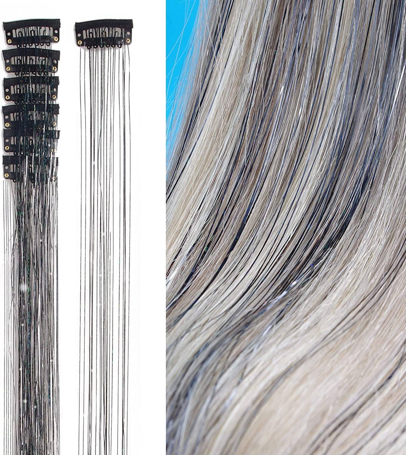 AK Brand - Wholesale Haar extensions - 20 inch glinsterende haartinsels voor extensions kit7
