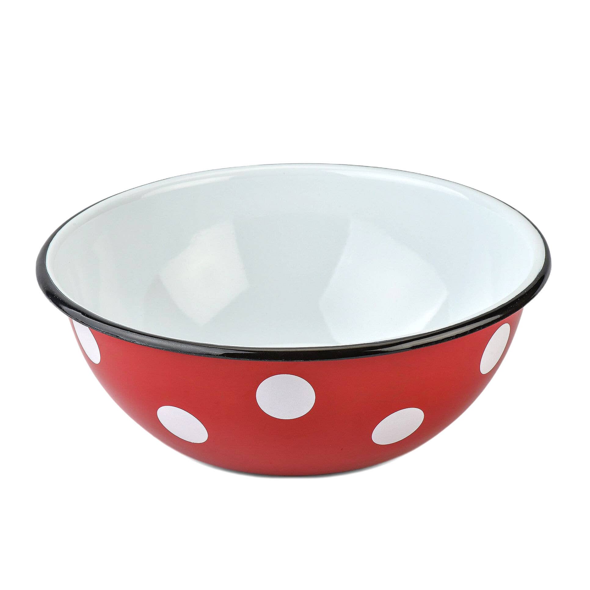 STP - Wholesale Bowl - Polka-Dot Enamel Steel Bowl Set of 3 (1.6+2.7+4.2-qt)7