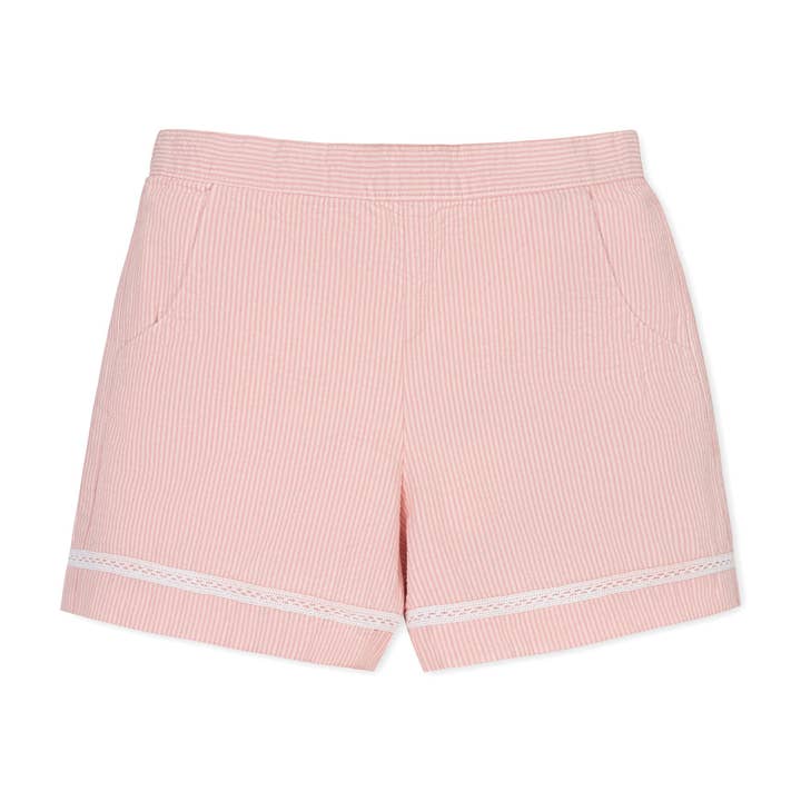 Organic Seersucker Pull-On Short for wholesale by Hope and Henry