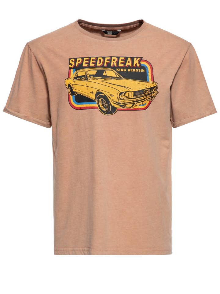 Speedfreak acid-washed t-shirt for wholesale by KING KEROSIN