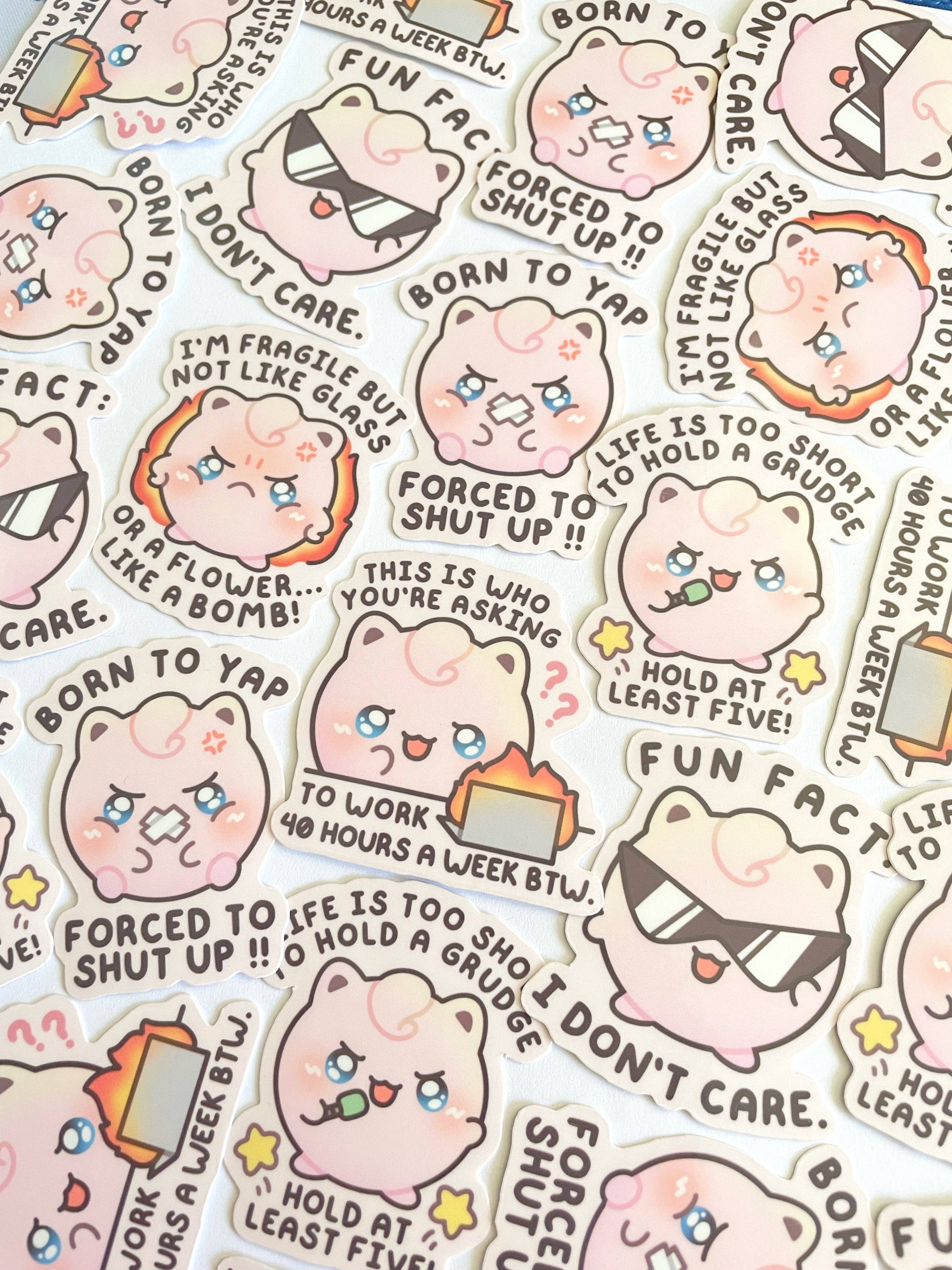 Gelly Roise - Wholesale Sticker - Jigglypuff Waterproof Stickers5