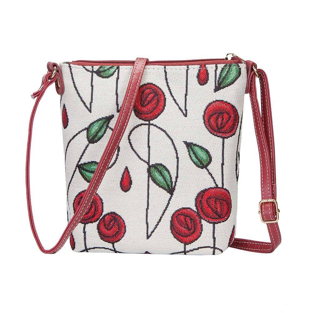 SignareArt - Wholesale Crossbody Bag - Women's - SLING-RMSP | RENNIE MACKINTOSH SIMPLE ROSE SLING BAG PURSE CROSSBODY5