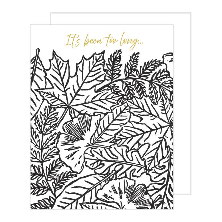 Cartão com Impressão em Bloco e Folha de Ouro "Foi Há Muito Tempo" por atacado de Lynn-oleum