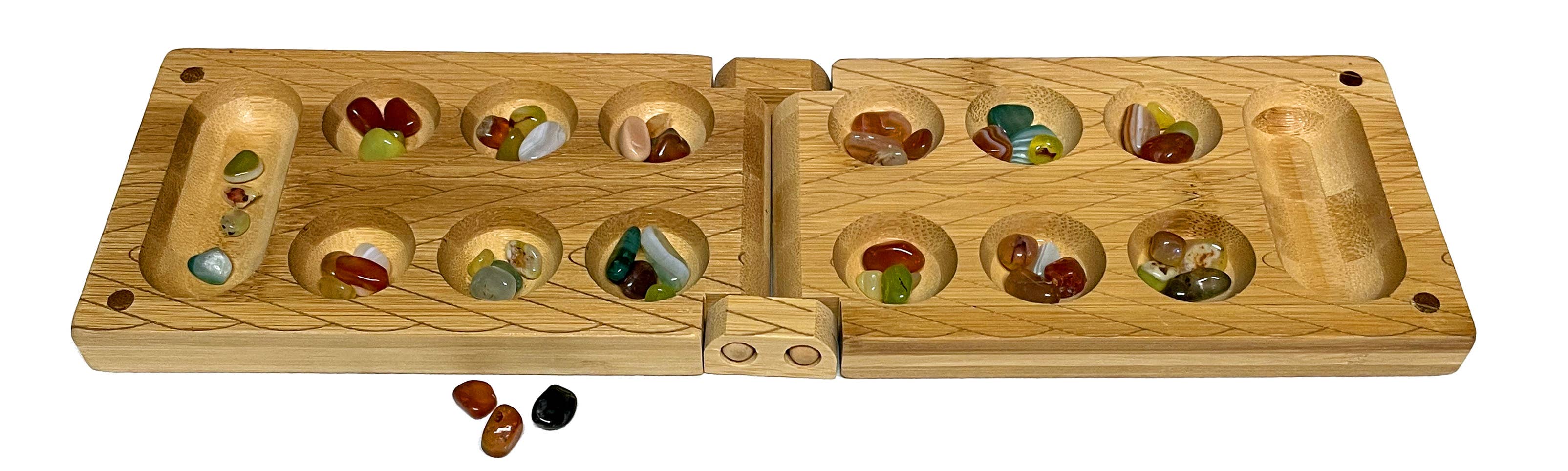 Project Genius - Wholesale Board Game - Travel Bamboo Mancala Game3