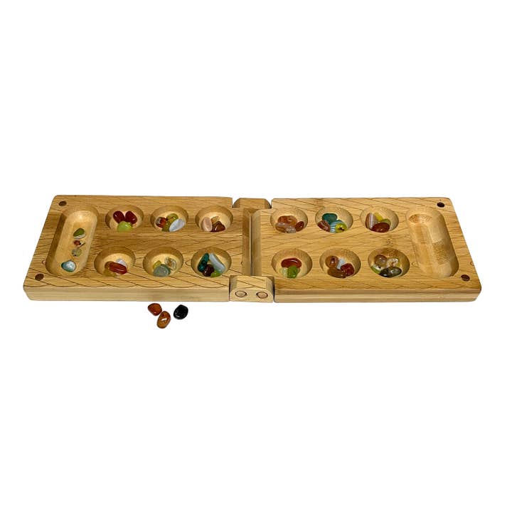 Project Genius - Wholesale Board Game - Travel Bamboo Mancala Game3