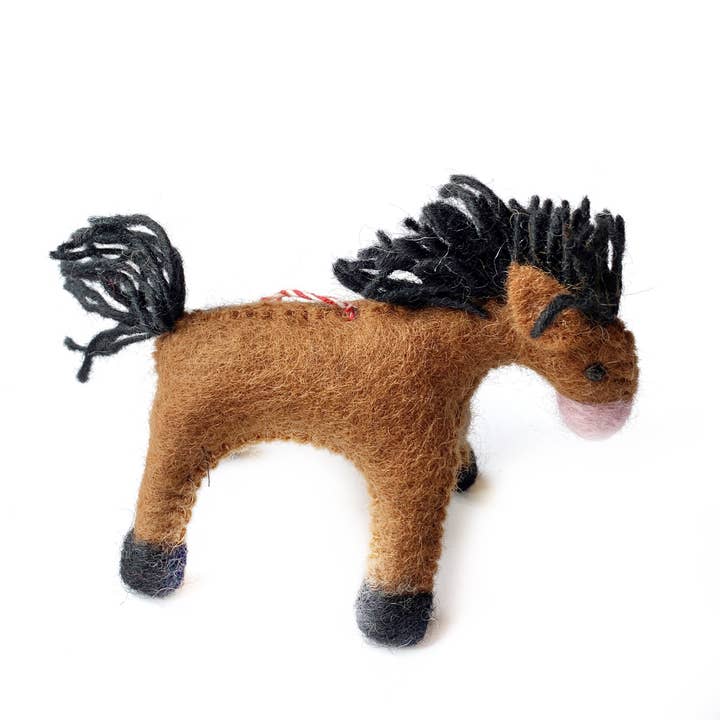 Ornaments 4 Orphans - Wholesale Ornament - Horse Felt Wool Christmas Ornament2