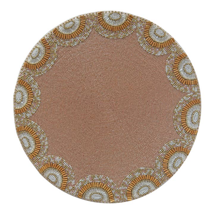 Sunblush Beaded Placemat , Set of 2 for wholesale by JO & PA