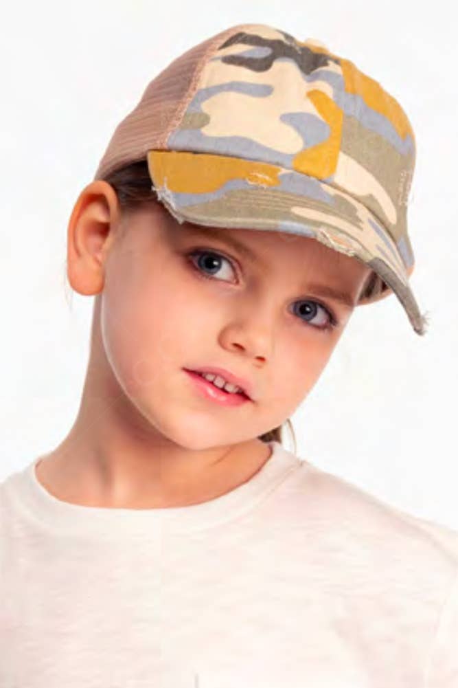 Hana - Wholesale Baseball Cap - Kids - C.C Kids Camo Cotton Twill Pony Cap7