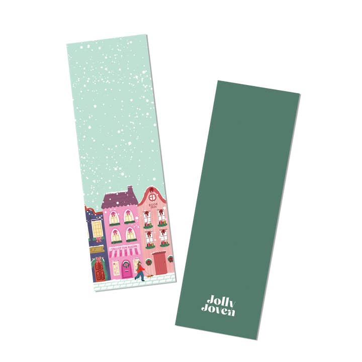 HOLIDAY WINTER TOWN BOOKMARK for wholesale by Jolly Joven