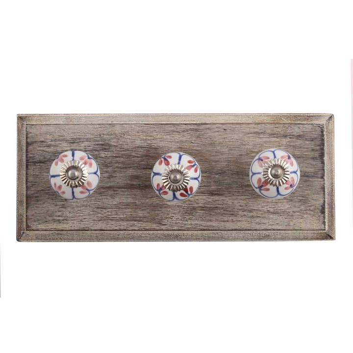 Crochets rouges robustes pour supports décoratifs muraux, 12 pièces pour la vente par Daana Paani LLC