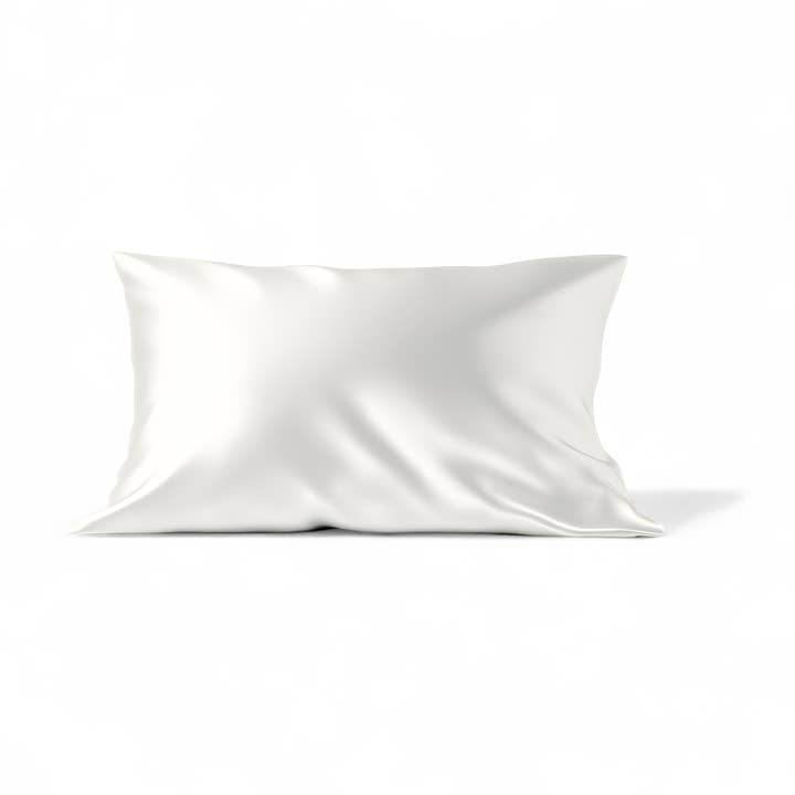 Queen Organic Silk Pillowcase - White for wholesale by HoneyLux