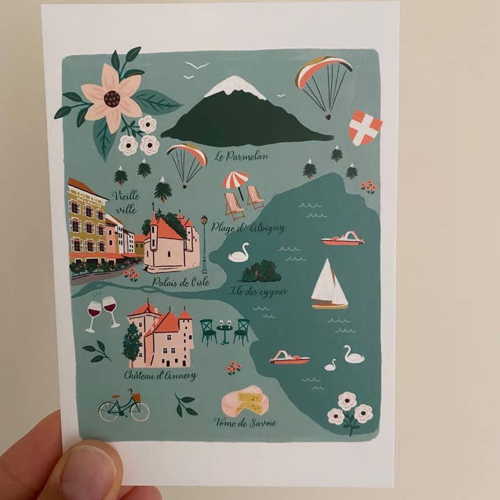 SLOWING OUT - Venta al por mayor Tarjeta postal - Postal ilustrada de Annecy