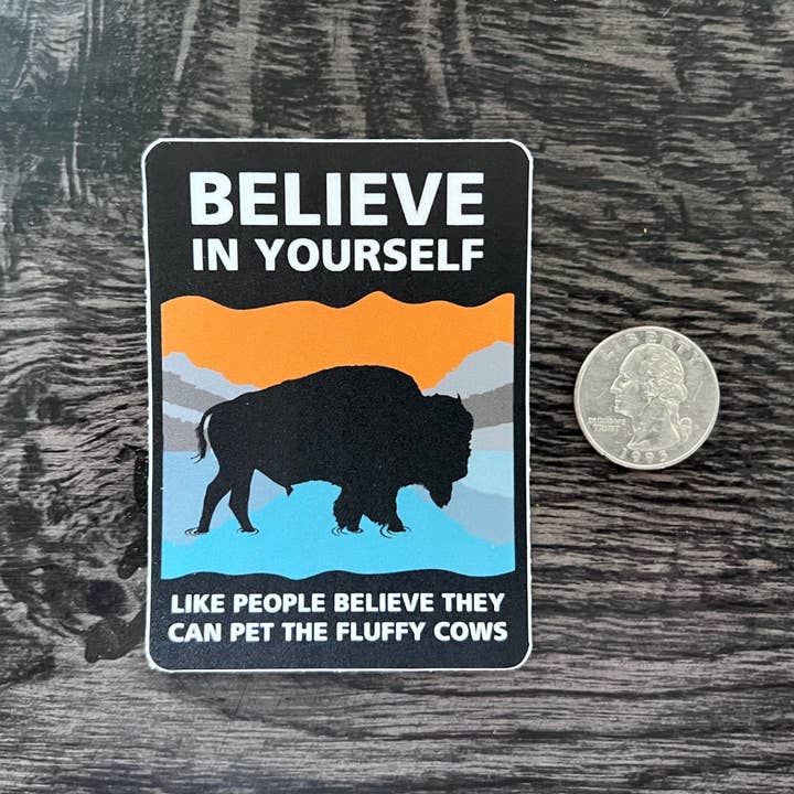 Little Traveling Llama - Wholesale Sticker - Don't Pet the Fluffy Cows/ Bison Waterproof Sticker1