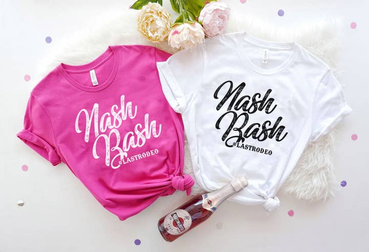 Stiles Tee Co. - Wholesale Screen Printed T-Shirt - Women's - Nash Bash Nashville Bachelorette Party Shirts for Groups