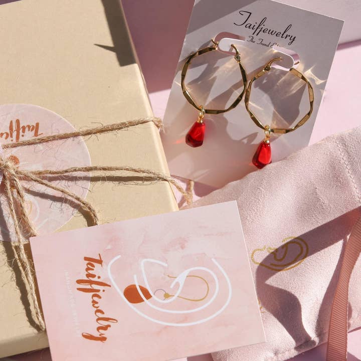 TaifJewely - Wholesale Hoop Earrings - 2 IN 1 POMEGRANATE EARRINGS6