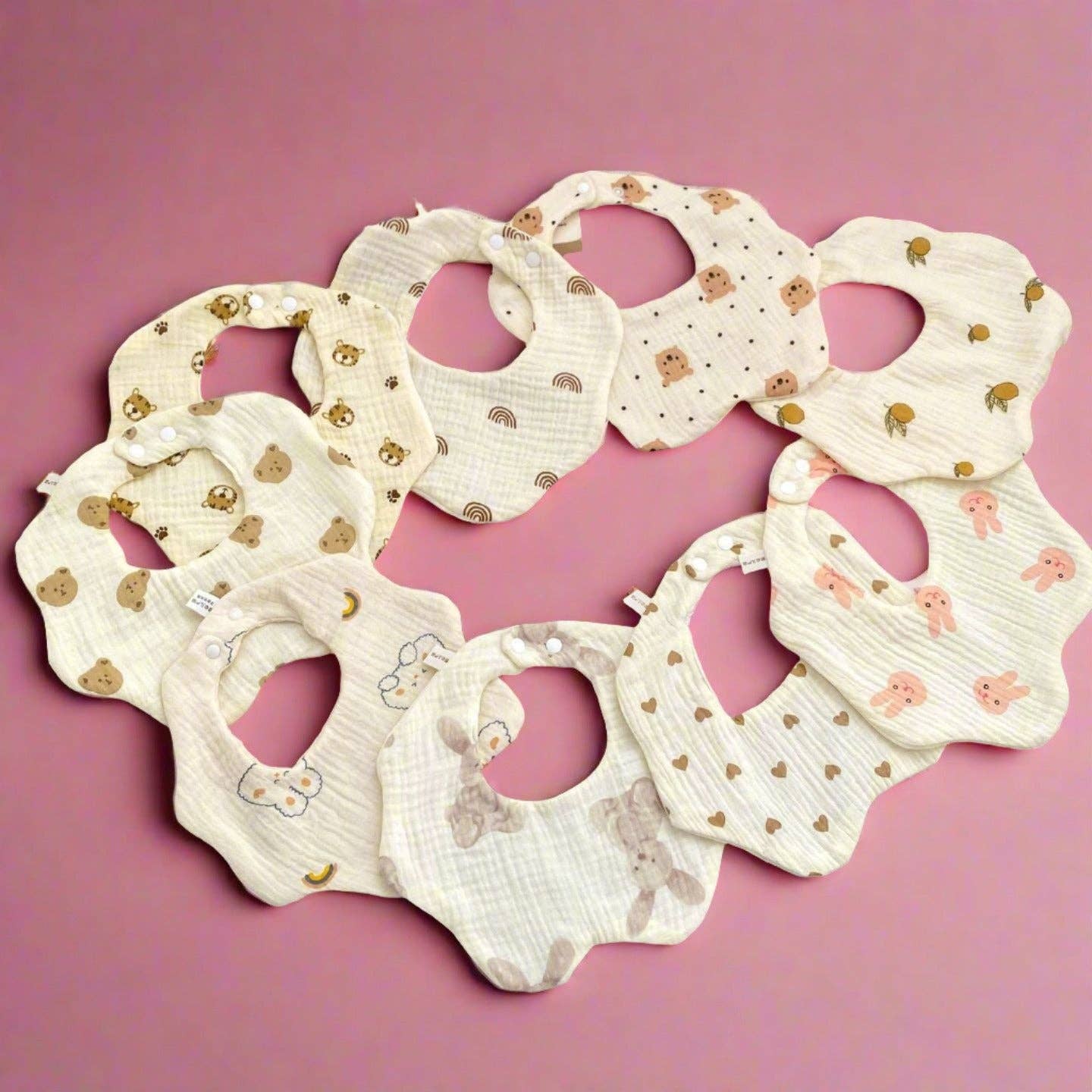 KiddieKickz – wholesale Bib – Baby – Baby Girls Boys Cartoon Print Baby Bibs Wholesale7