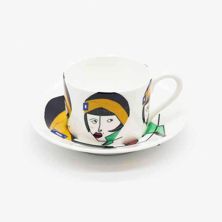 Mimi Bone China Cup And Saucer for wholesale by HeartART