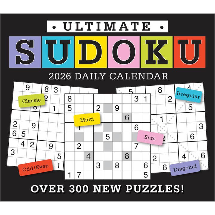 Ultimate Sudoku 2026 Day-to-Day Desk Calendar for wholesale by BrownTrout Publishers