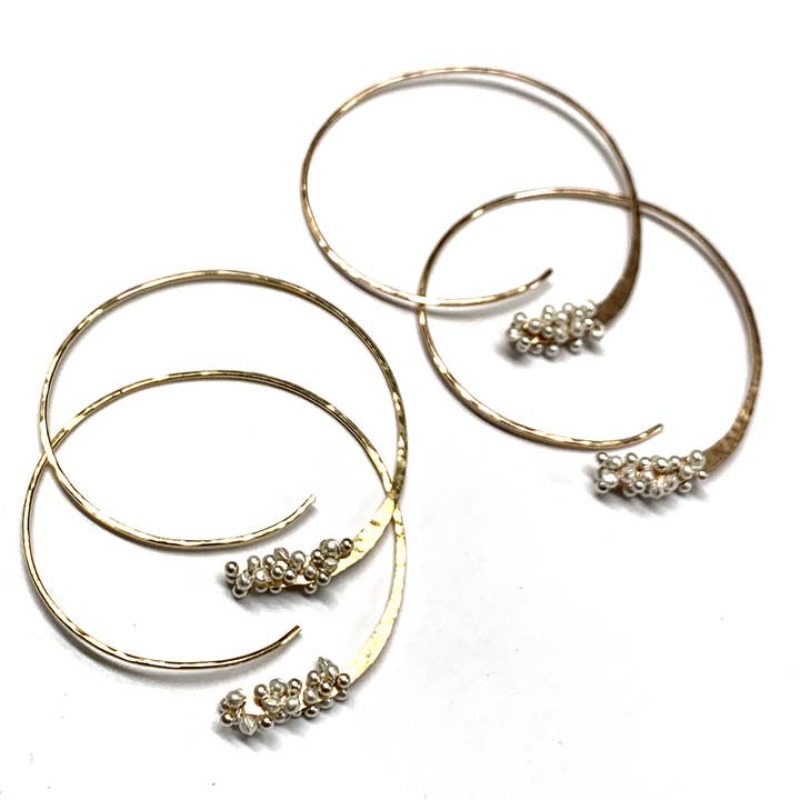 YedOmi Jewelry - Wholesale Hoop Earrings - Blooming Hoops- Small6