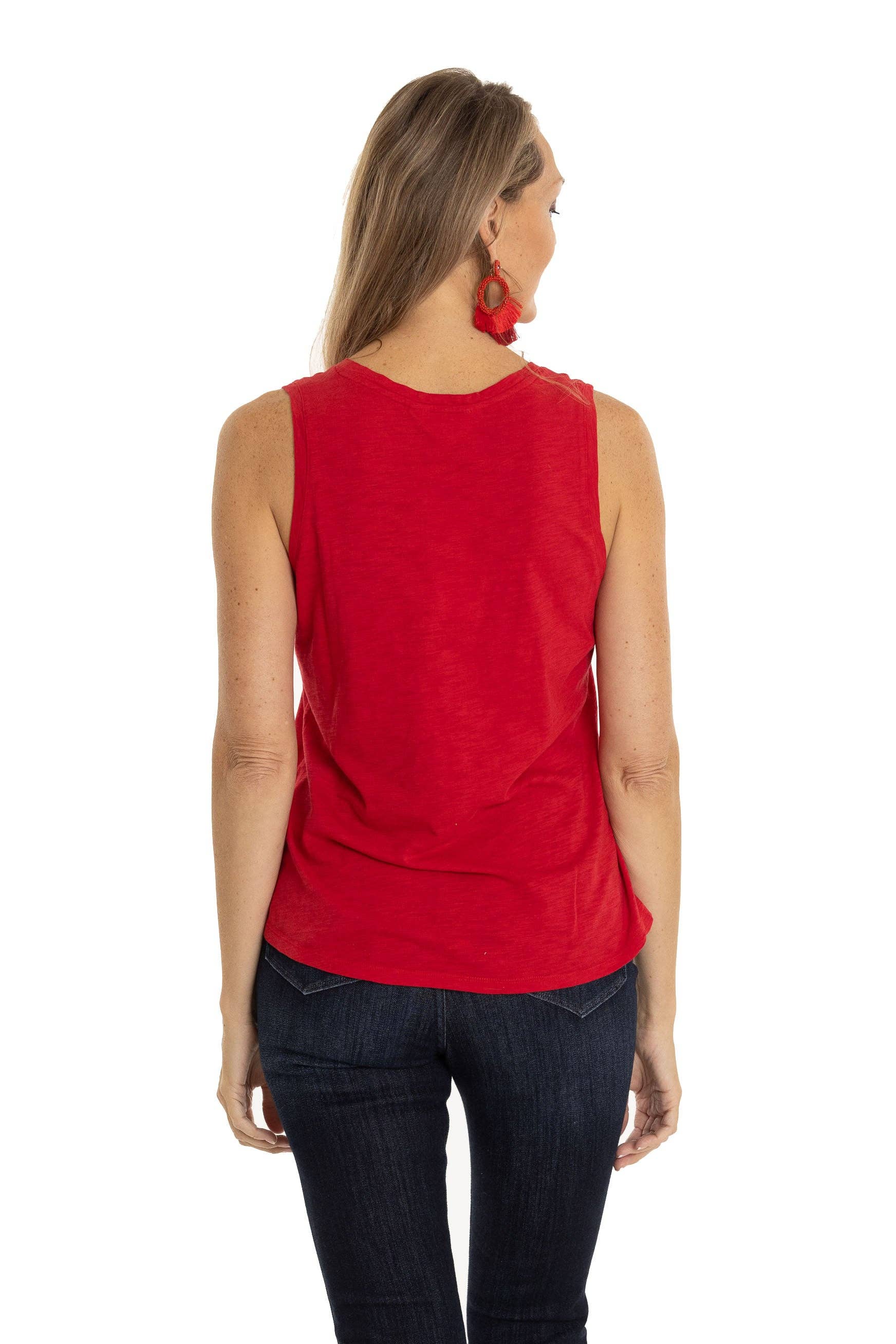 Flying Colors Apparel - Wholesale Tank Top - Women's - Nebraska Huskers Sloan V-Neck Tank2