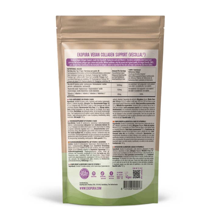 Ekopura Nutrition - Wholesale Oral Supplement/Vitamin - Vegan Collagen Powder Support