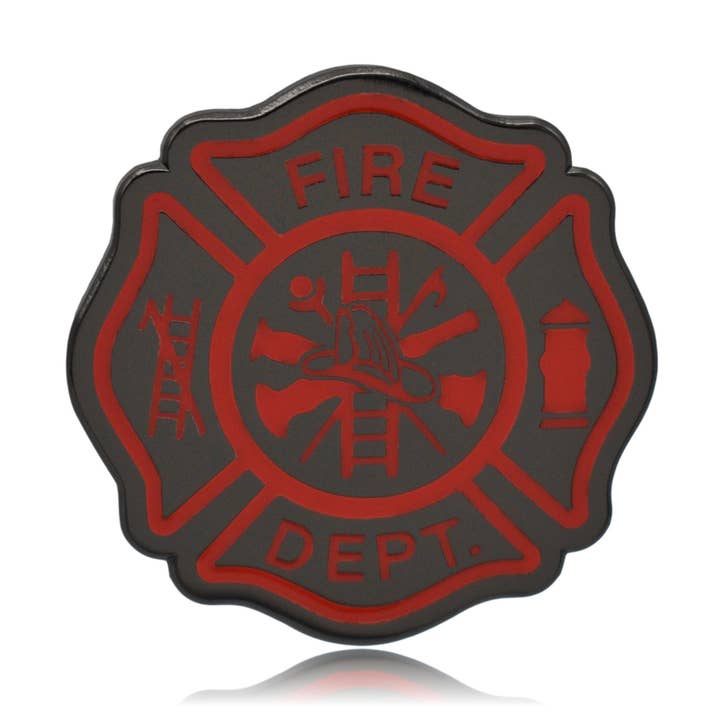 Malteserkreuz Feuerwehrmann Hartemaille Pin für den Großhandel von Clayton Jewelry Labs