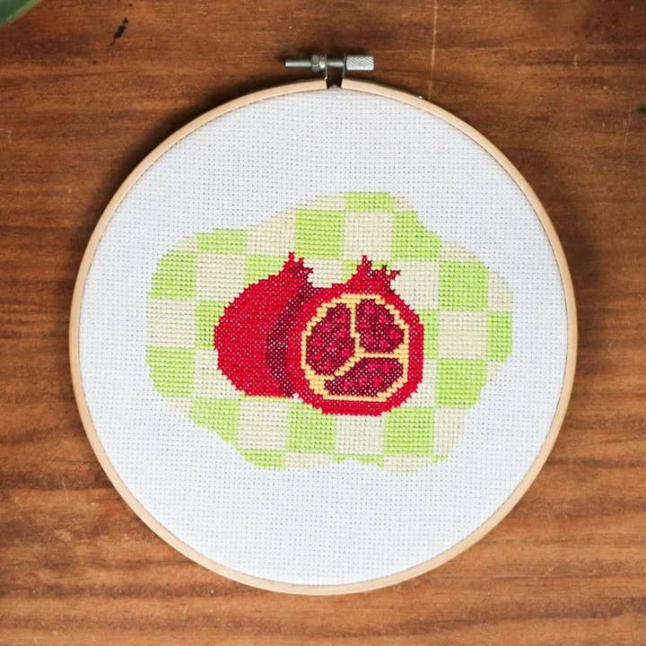 POMEGRANATE PICNIC - Cross Stitch Kit and other Purchase Wholesale cross stitch fabric. Free Returns & Net 60 Terms on Faire trending on Faire.