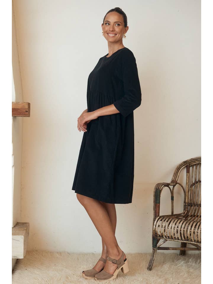 Matilda Dress Corduroy - Midnight for wholesale on Faire2