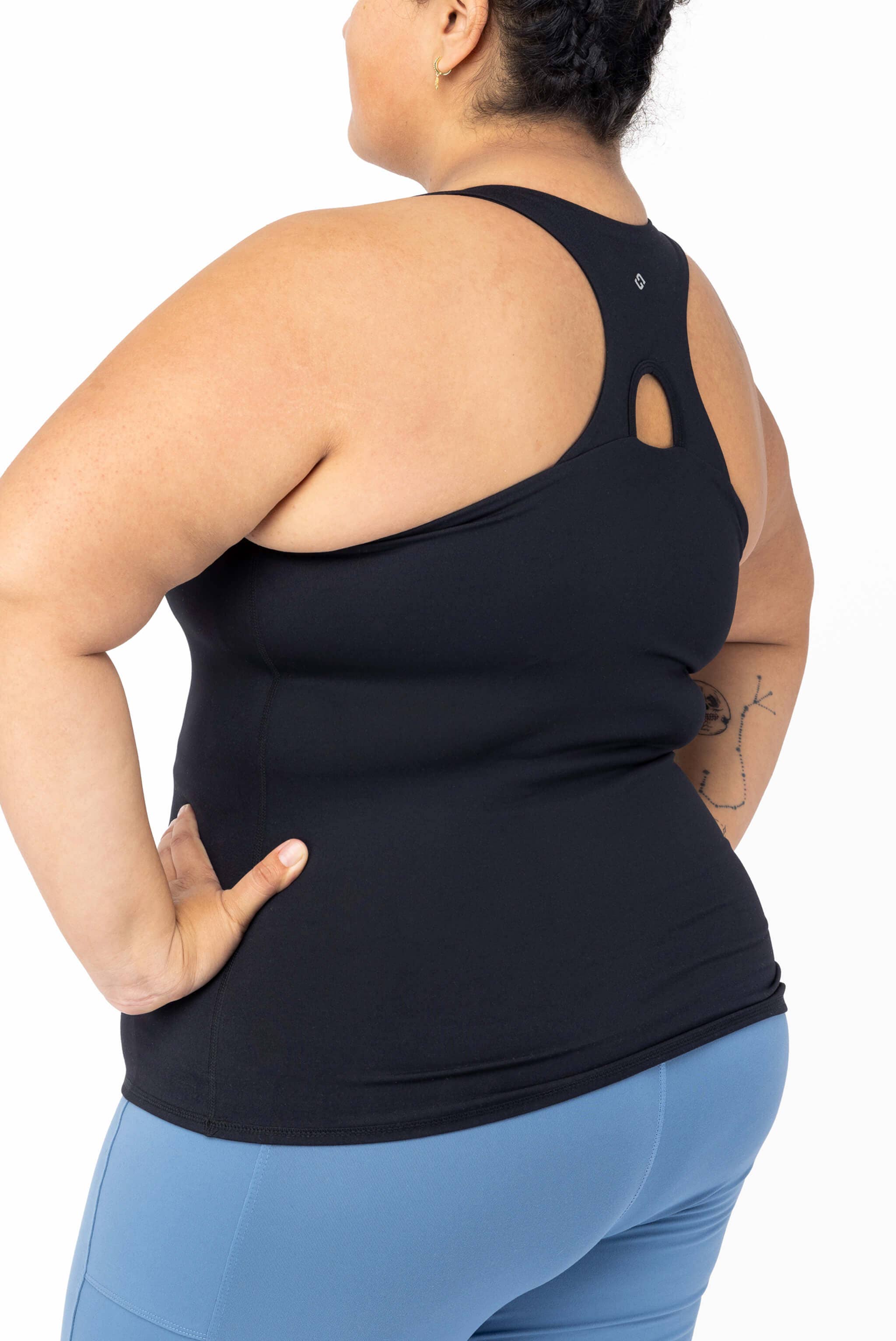 Superfit Hero - Wholesale Tank Top - Women's - Shelf Bra Tank Top - Black1