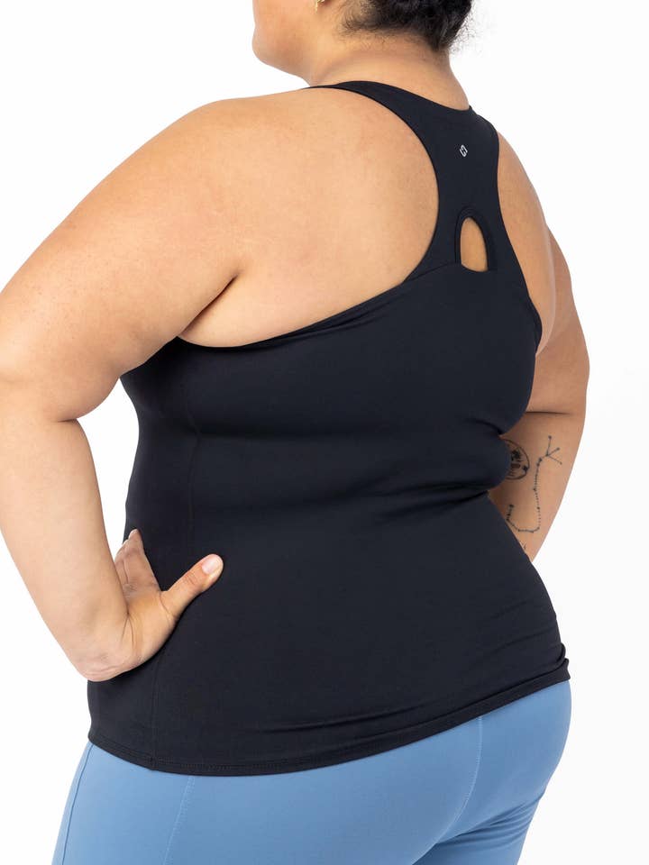 Superfit Hero - Wholesale Tank Top - Women's - Shelf Bra Tank Top - Black1