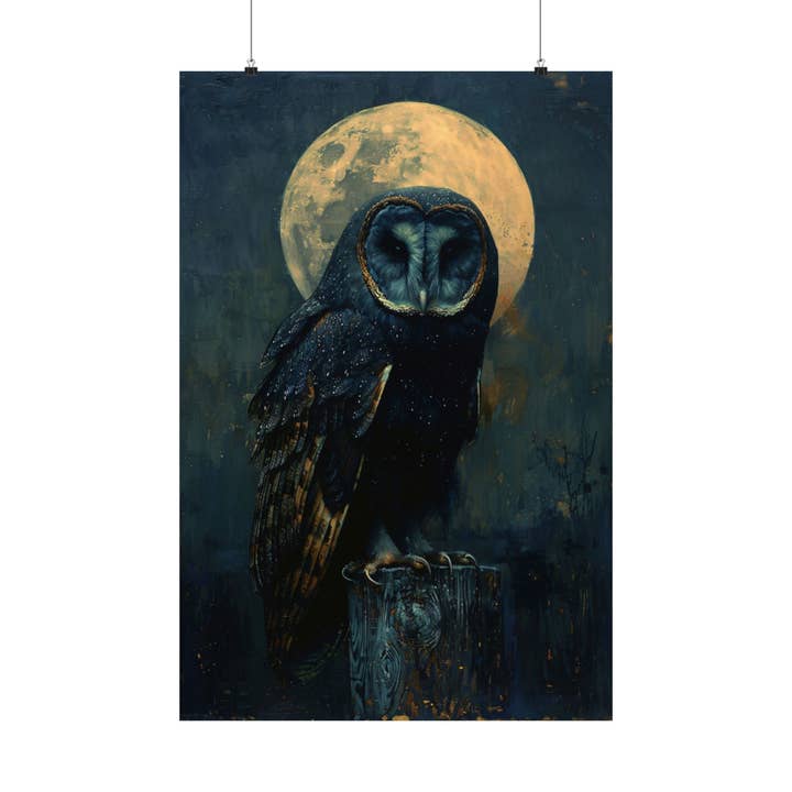 Barn Owl Art Print for wholesale by Ye Curiosity Shoppe
