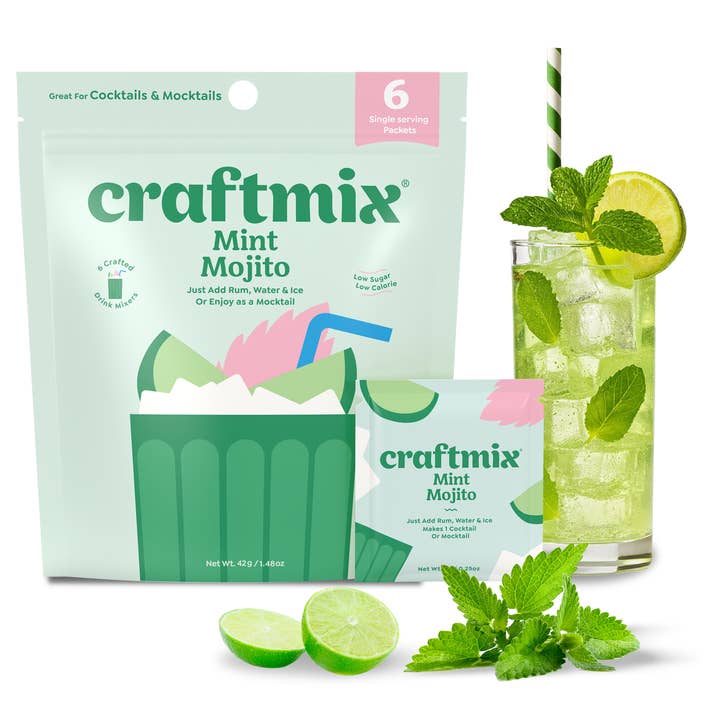 Mezcla para cóctel/mocktail Mojito de menta - Multipack de 6 porciones para venta al por mayor de Craftmix