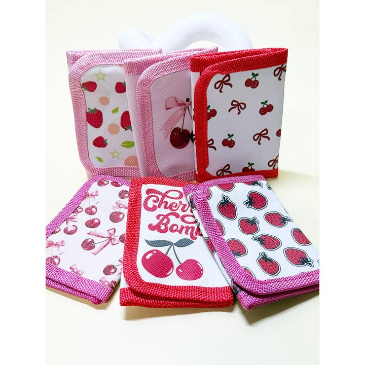 Kids Retro style Fruit Theme wallet for wholesale by Funteze