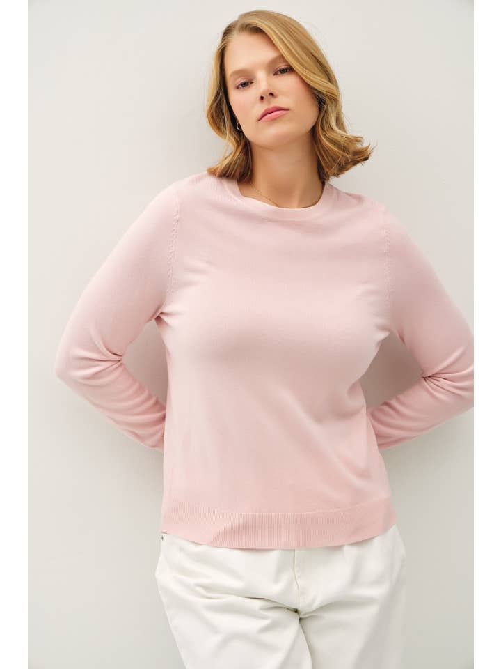 Be Cool - Vente Pull en maille – femme - PULL BASIQUE EN MAILLE DOUCE À COL ROND PLUS4