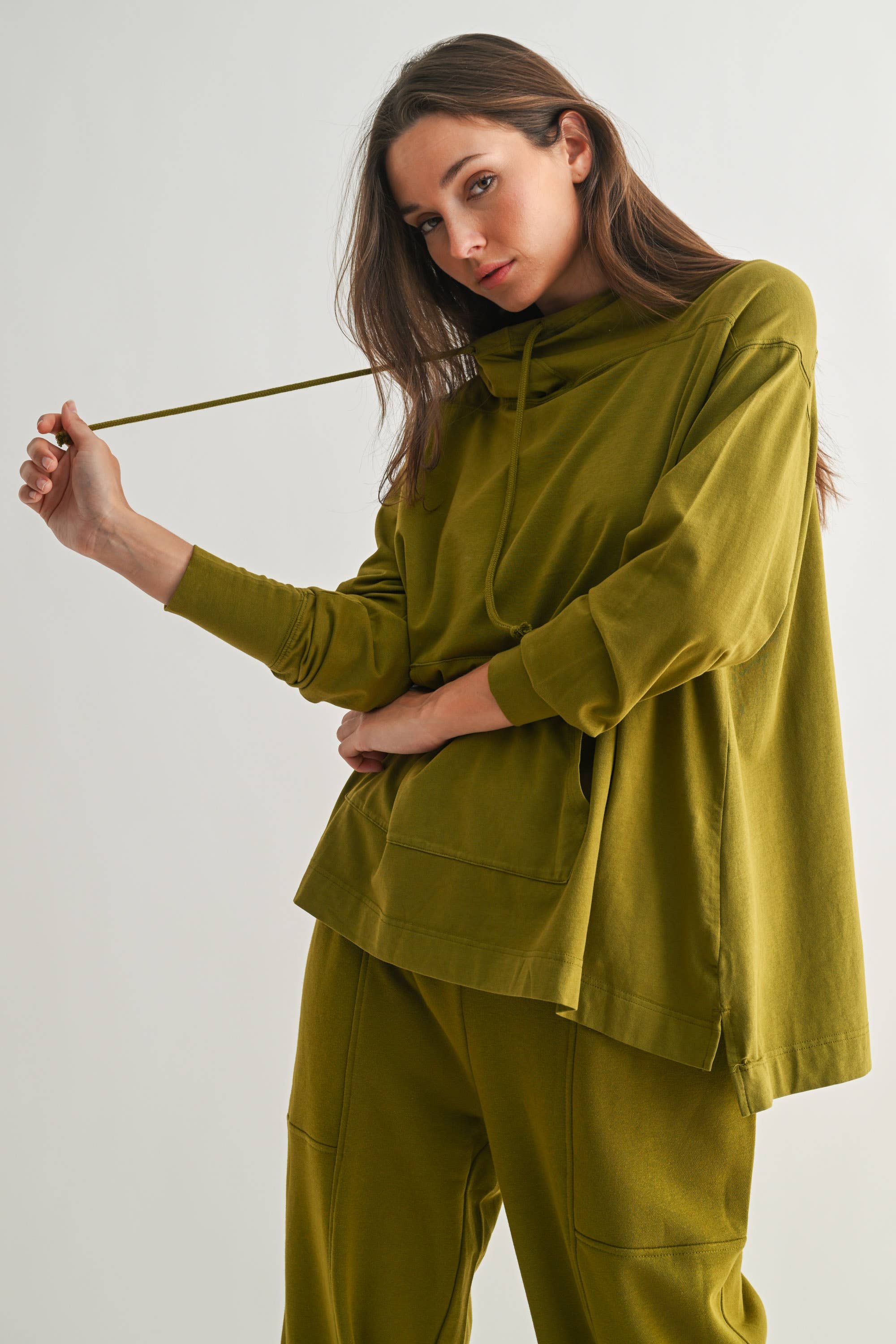 Mono B - Wholesale Hoodie - Women's - Fieldstone Pima Cotton Hoodie5