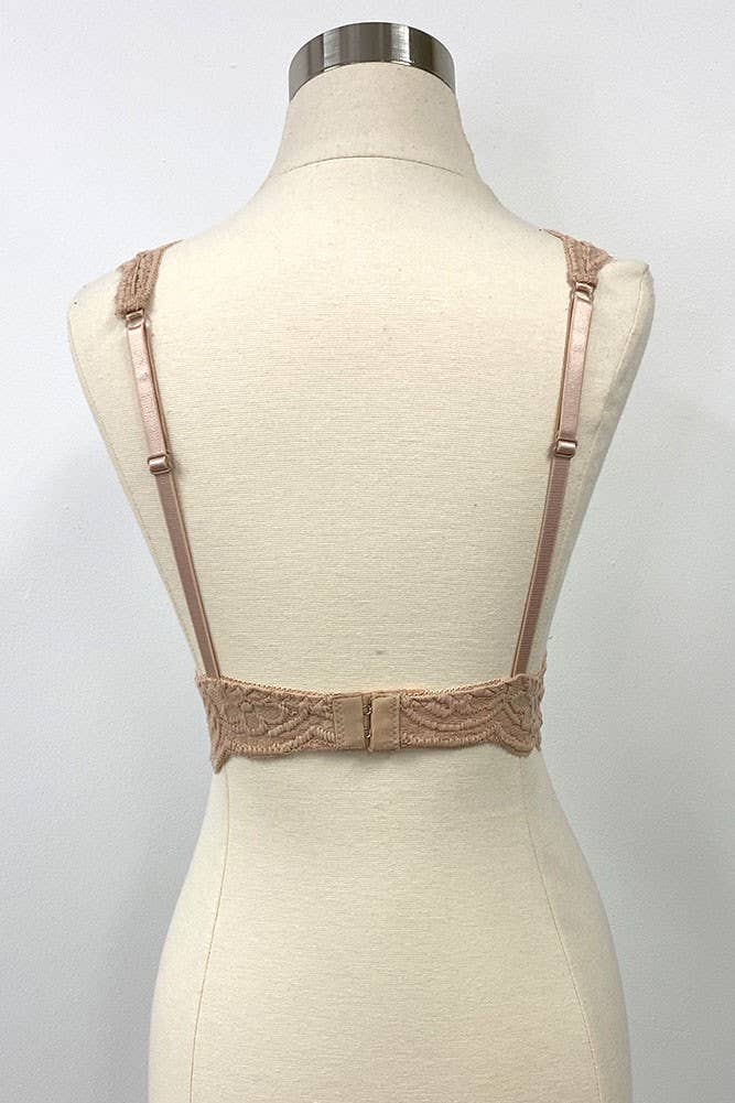 Hana - Vendita all'ingrosso Bralette - Donna - Bralette in pizzo morbida ed elegante con imbottiture rimovibili (6 pezzi)5