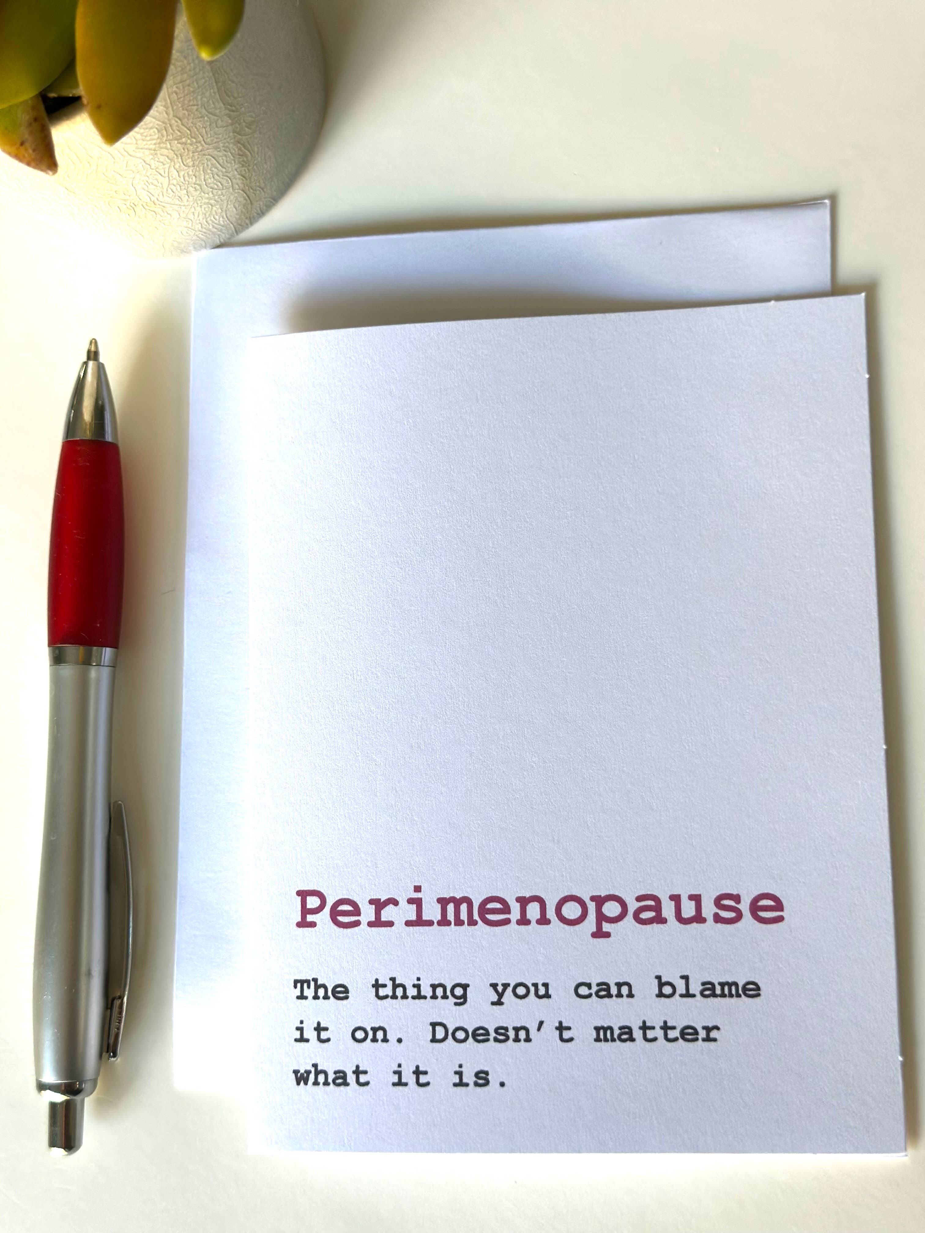Bad Cards Boutique - Wholesale Everyday Greeting Card - Funny Perimenopause Card2