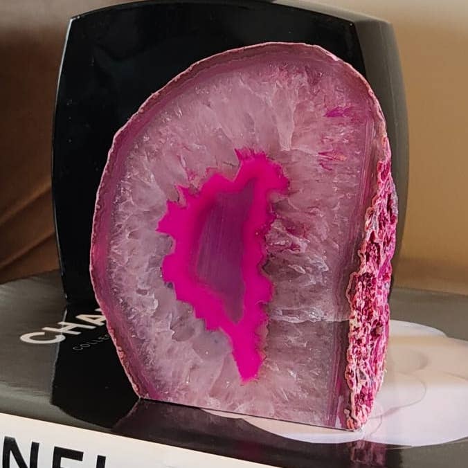 Agate tea light holder - dyed for wholesale by Home Jewels