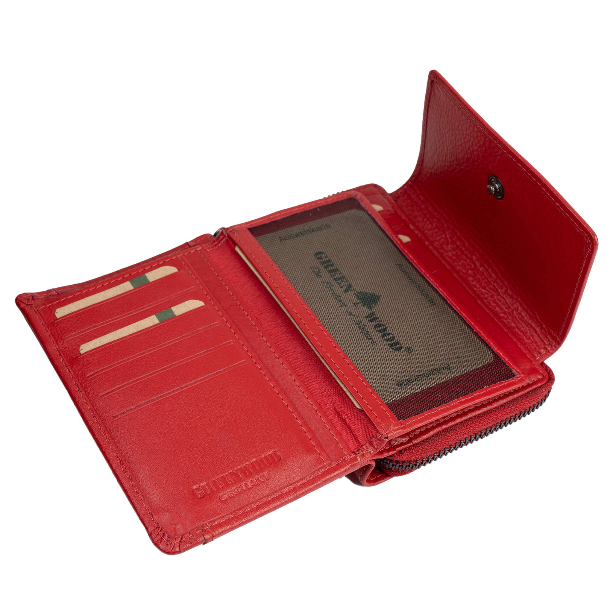 Greenwood - Wholesale Wallet - Women's - Kazu Wallet Women Medium Leather Purse Ladies RFID32