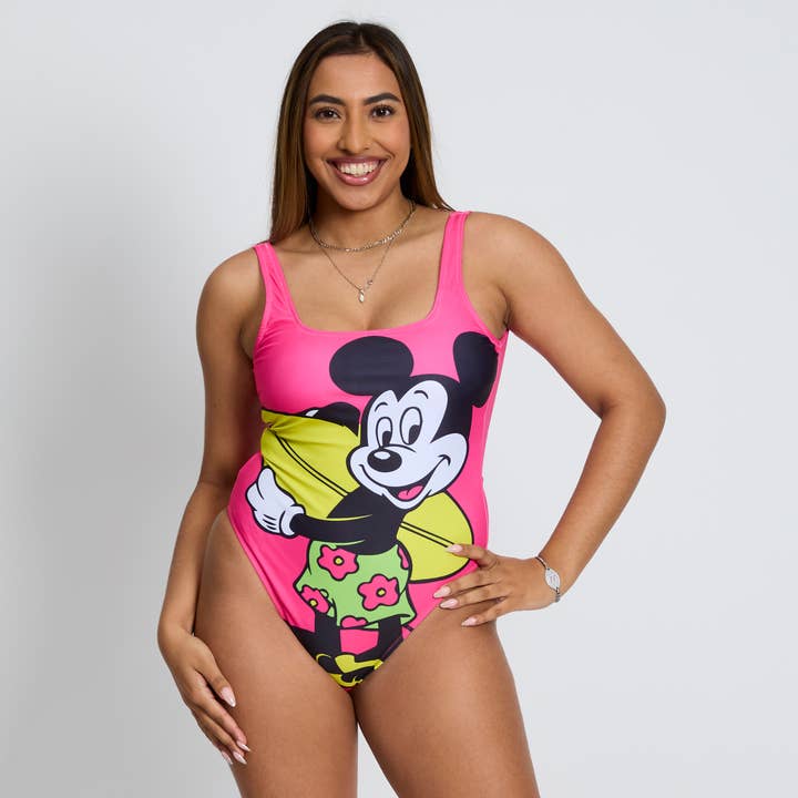 Cakeworthy - Wholesale One Piece Swimsuit - Women's - Mickey Retro One Piece Swimsuit
